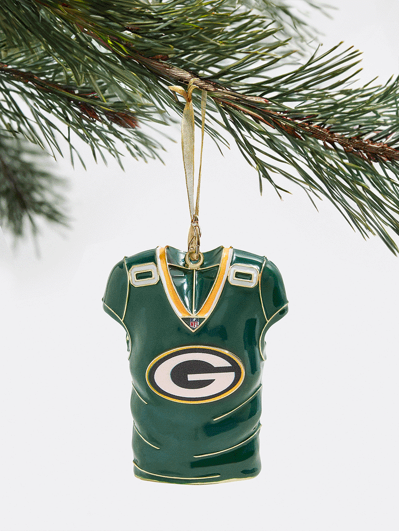 BaubleBar Green Bay Packers NFL Custom Jersey Ornament - Green Bay Packers - Get Gifting: Enjoy 20% Off​