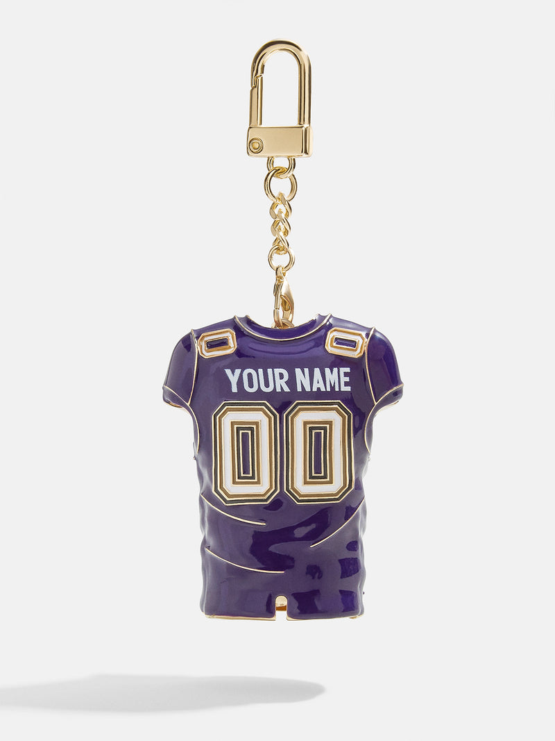 BaubleBar Baltimore Ravens NFL Custom Jersey Bag Charm - Baltimore Ravens - 
    NFL custom keychain and ornament
  
