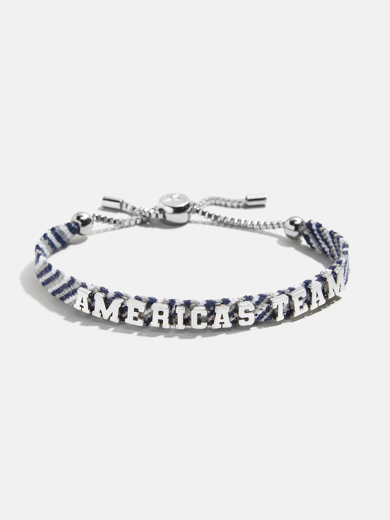 BaubleBar Dallas Cowboys NFL Woven Friendship Bracelet - Dallas Cowboys - NFL pull-tie bracelet