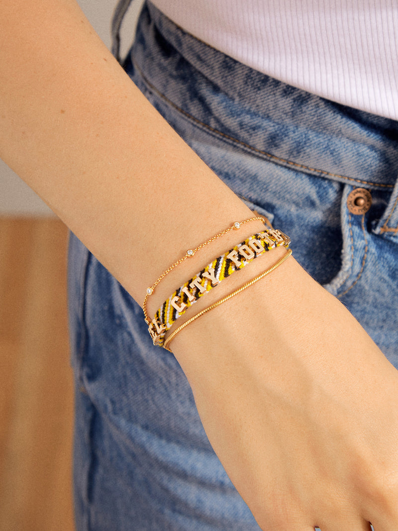 Pittsburgh Steelers NFL Woven Friendship Bracelet Pittsburgh