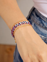 BaubleBar Buffalo Bills NFL Woven Friendship Bracelet - Buffalo Bills - NFL pull-tie bracelet