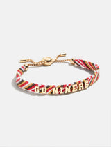 BaubleBar San Francisco 49ers NFL Woven Friendship Bracelet - San Francisco 49ers - NFL pull-tie bracelet