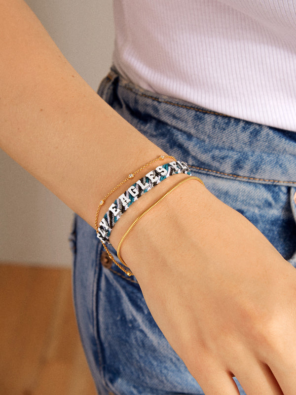 Philadelphia Eagles NFL Woven Friendship Bracelet - Philadelphia Eagles