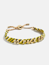 BaubleBar Green Bay Packers NFL Woven Friendship Bracelet - Green Bay Packers - NFL pull-tie bracelet