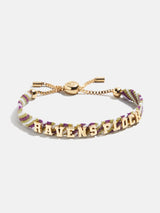 BaubleBar Baltimore Ravens NFL Woven Friendship Bracelet - Baltimore Ravens - 
    NFL pull-tie bracelet
  
