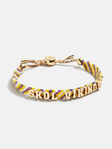 BaubleBar Minnesota Vikings NFL Woven Friendship Bracelet - Minnesota Vikings - NFL pull-tie bracelet