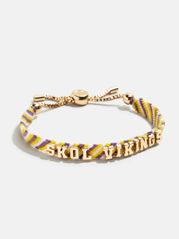 Minnesota Vikings NFL Woven Friendship Bracelet - Minnesota Vikings