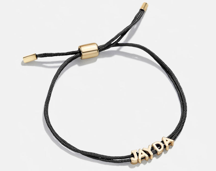 Custom Cord Bracelet - Black