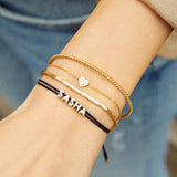 Custom Cord Bracelet - Black