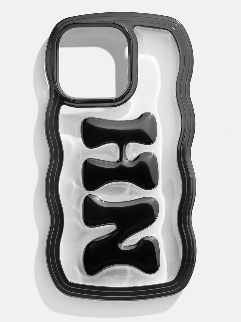 BaubleBar Wavy Custom iPhone Case - Black - 
    Customizable phone case
  
