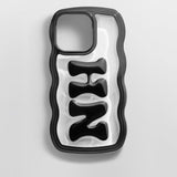 Bubble Custom iPhone Case - Black