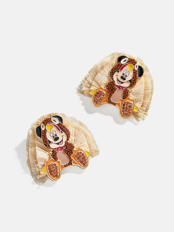 Mickey Mouse disney Turkey Earrings - Brown