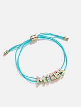 BaubleBar Kids' Custom Cord Bracelet - Aqua - Enjoy 20% off custom gifts