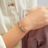 Kids' Custom Cord Bracelet - Pink
