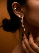 Galaxy Earrings - Gold/Pavé