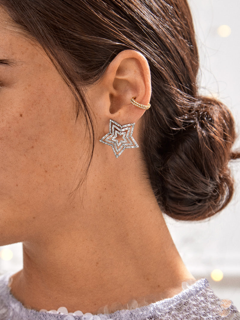 BaubleBar Scarlett Earrings - Silver - Get Gifting: Enjoy 20% Off​
