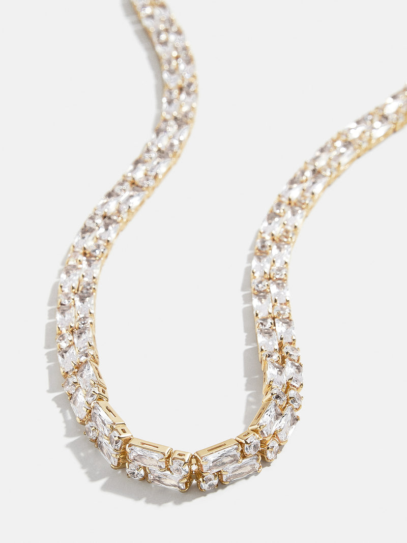 BaubleBar Archer Necklace - Clear/Gold - Get an extra 20% off sale styles. Discount applied in cart 