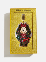 BaubleBar Minnie Mouse Holiday Welcome Wreath Disney Bag Charm - Minnie Mouse Holiday Wreath - Stocking Stuffer Deal