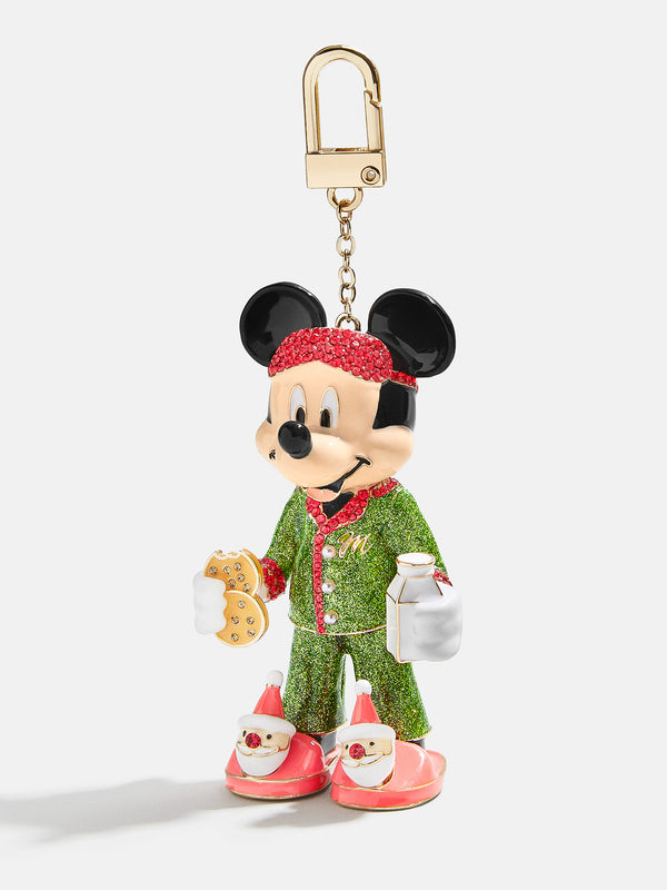 Disney Baublebar Mickey Mouse Reindeer Sparkle Keychain Charm Christmas New