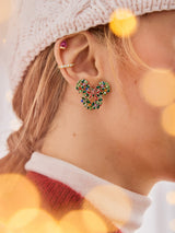 BaubleBar Mickey Mouse Disney Welcome Wreath Earrings - Mickey Mouse Wreath Earrings - Limited Time: 50% off Select Holiday Styles