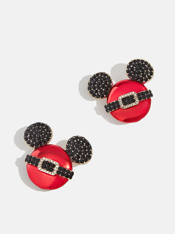 Mickey Mouse Disney Santa Suit Earrings - Mickey Mouse Santa Suit Earrings