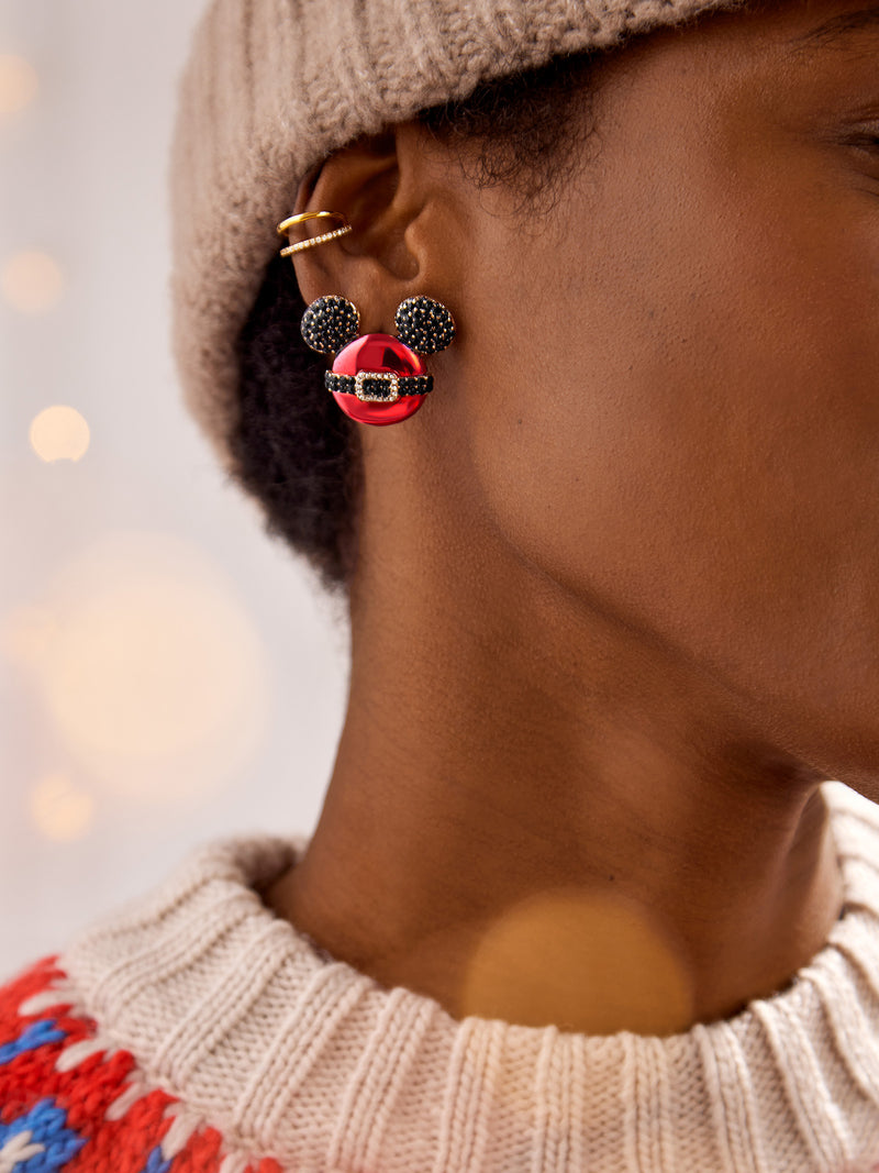 BaubleBar Mickey Mouse Disney Santa Suit Earrings - Mickey Mouse Santa Suit Earrings - Get Gifting: Enjoy 20% Off​