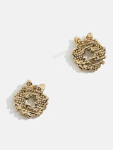 BaubleBar Mickey Mouse Disney Holiday Earrings - Mickey Mouse Wreath Studs - Limited Time: 50% off Select Holiday Styles