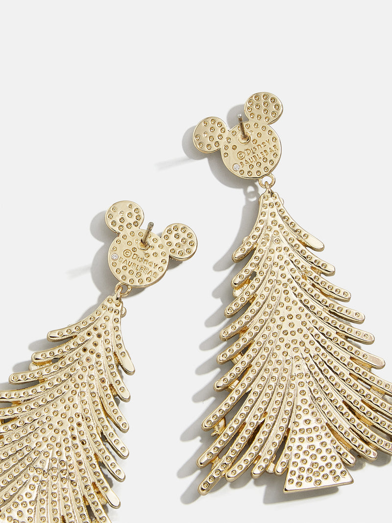 BaubleBar Mickey Mouse Disney Christmas Tree Earrings - Green - Limited Time: 50% off Select Holiday Styles