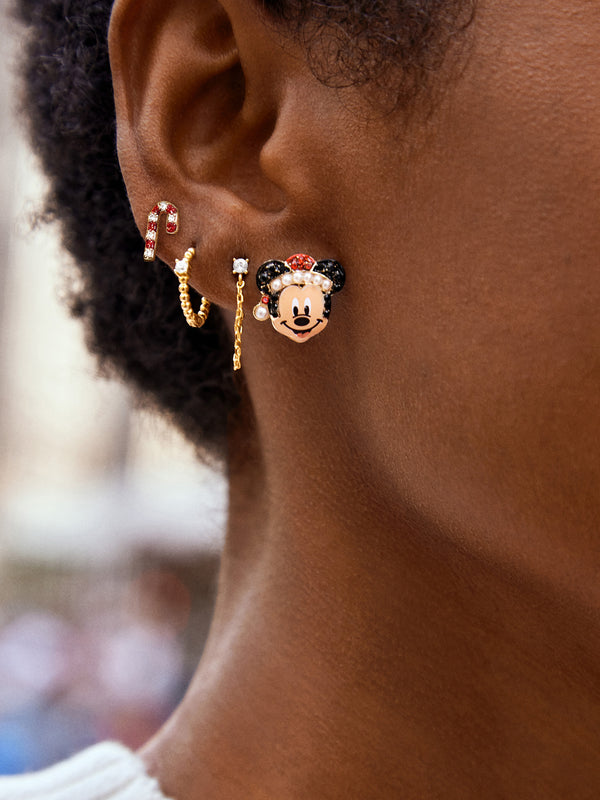 Mickey Mouse Disney Santa Earrings - Small
