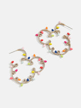 BaubleBar Mickey Mouse Disney Pavé Christmas Lights Outline Hoop Earrings - Mickey Mouse Christmas Lights Hoops - Limited Time: 50% off Select Holiday Styles