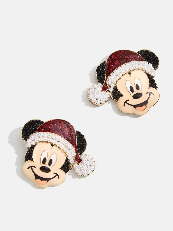 Mickey Mouse Disney Santa's Helper Earrings - Large