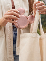 BaubleBar Mickey Mouse Disney Metallic Storage Case - Metallic Silver - Stocking Stuffer Deal