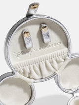 BaubleBar Mickey Mouse Disney Metallic Storage Case - Metallic Silver - Stocking Stuffer Deal