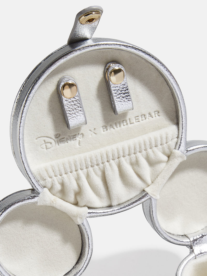BaubleBar Mickey Mouse disney Metallic Storage Case - Metallic Silver - 
    Disney storage
  
