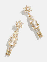 BaubleBar Night at the Ballet Earrings - Clear/Gold - 
    Christmas nutcracker statement earrings
  
