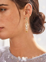 BaubleBar Night at the Ballet Earrings - Clear/Gold - 
    Christmas nutcracker statement earrings
  
