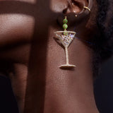Pimento Memento Martini Earrings - Martini