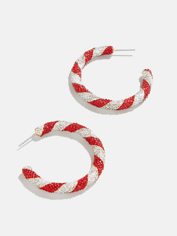 Mint to Be Earrings - Red/White