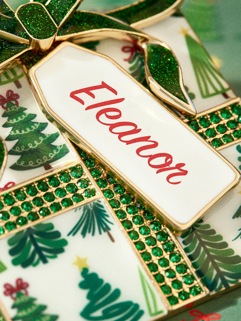 BaubleBar Pining For Presents Custom Ornament - Green Print - Enjoy 20% off custom gifts