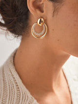 BaubleBar Kingsley Earrings - Gold/Pavé - Get Gifting: Enjoy 20% Off​