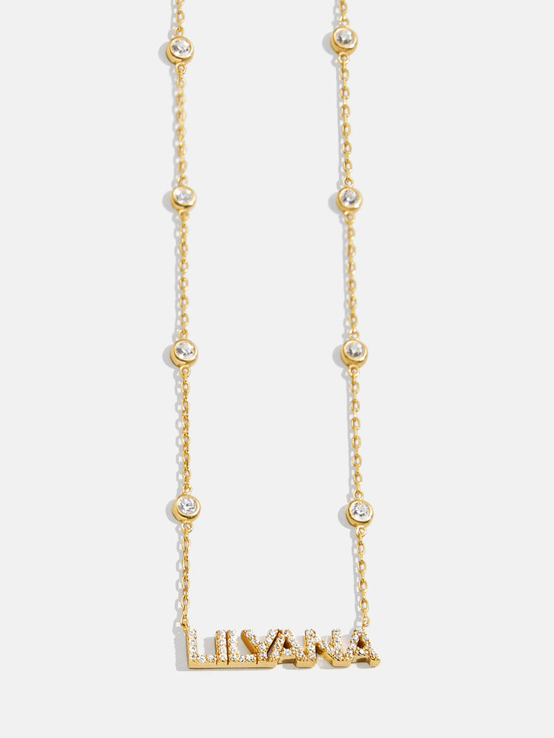 BaubleBar Small - 
    18K Gold Plated Sterling Silver, Cubic Zirconia stones
  
