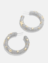 BaubleBar Celeste Earrings - Clear/Gold - Get Gifting: Enjoy 20% Off​