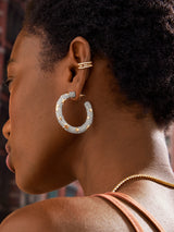 BaubleBar Celeste Earrings - Clear/Gold - Get Gifting: Enjoy 20% Off​