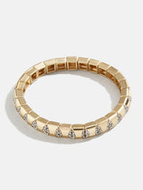 BaubleBar Rory Bracelet - Clear/Gold - 
    Gold stretch bracelet
  
