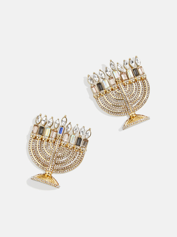 Menorah Earrings - Large