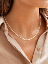 BaubleBar Opal Semi-Precious Initial Necklace - Opal - Stocking Stuffer Deal