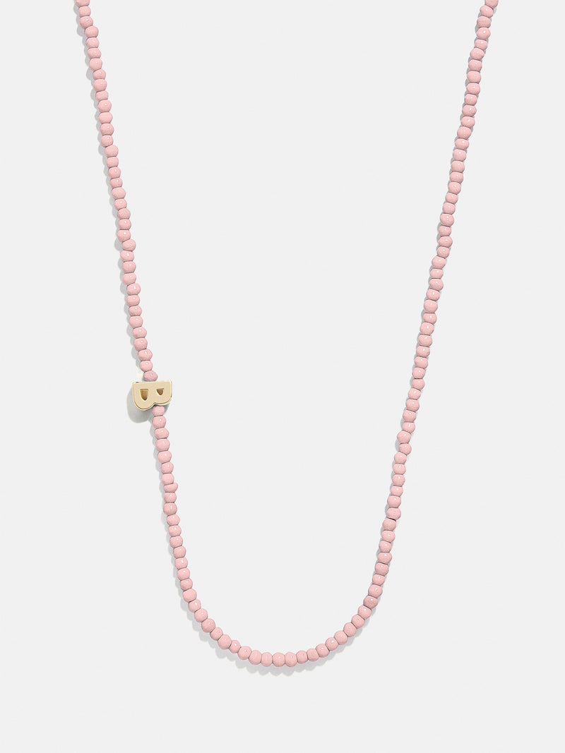 BaubleBar B - 
    Asymmetrical beaded initial necklace
  
