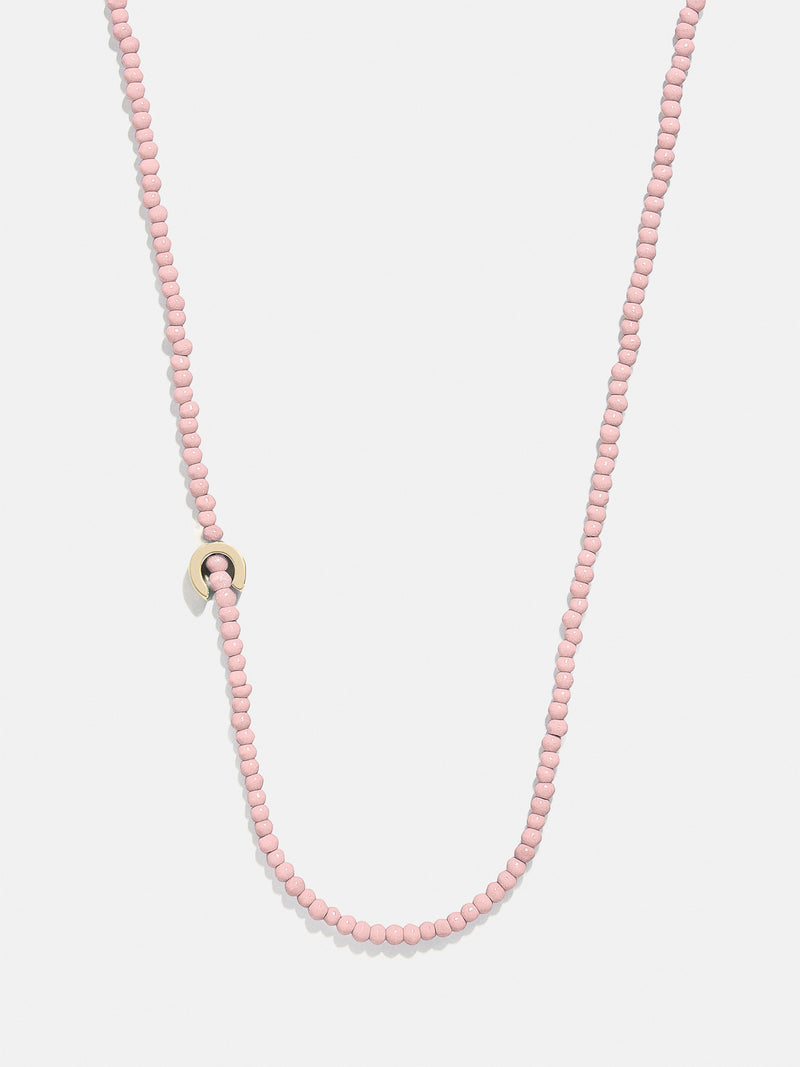 BaubleBar C - 
    Asymmetrical beaded initial necklace
  
