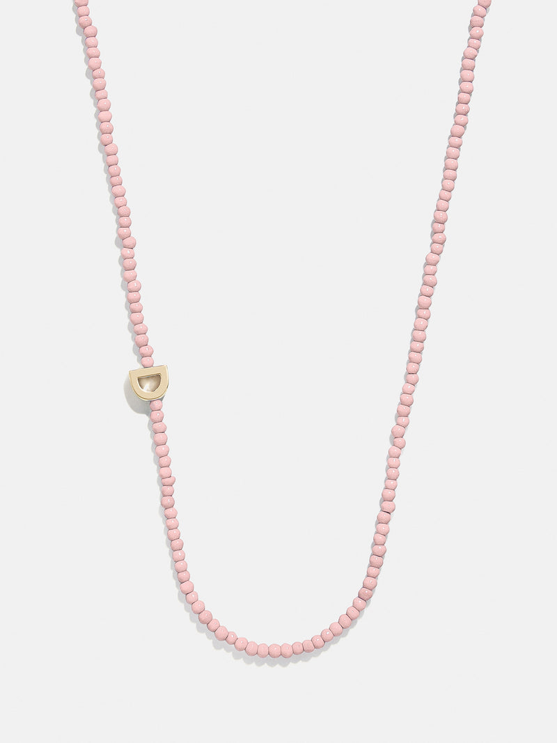 BaubleBar D - 
    Asymmetrical beaded initial necklace
  
