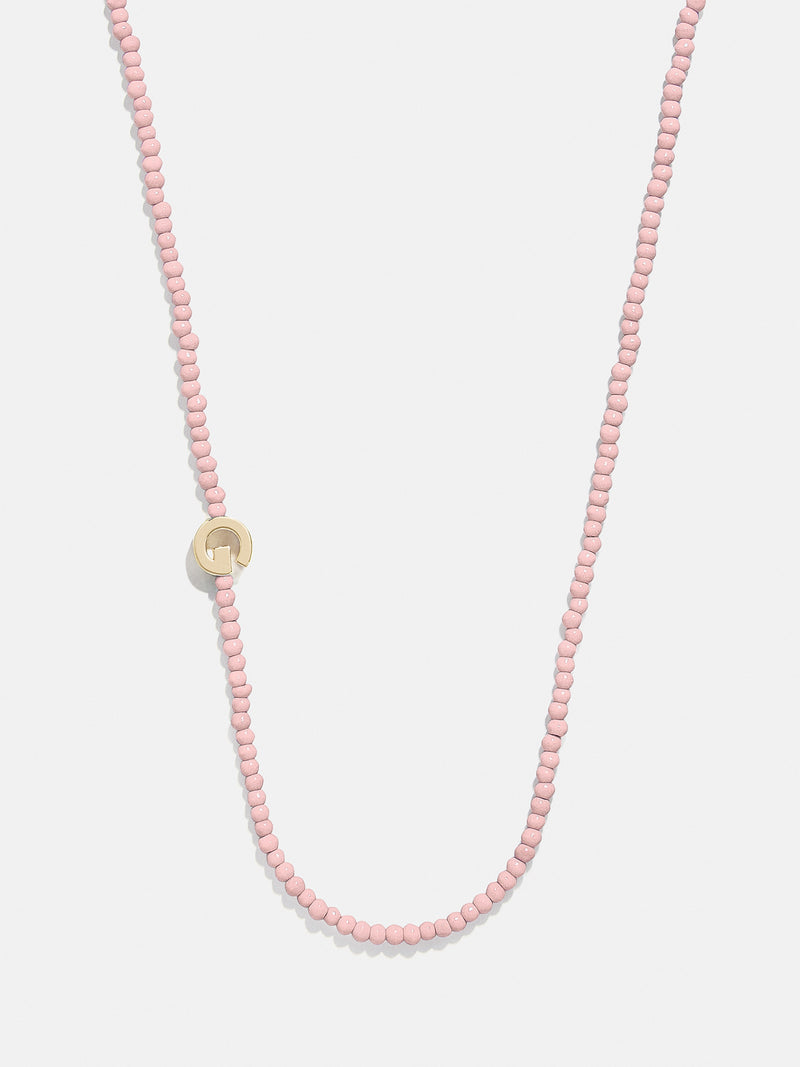 BaubleBar G - 
    Asymmetrical beaded initial necklace
  
